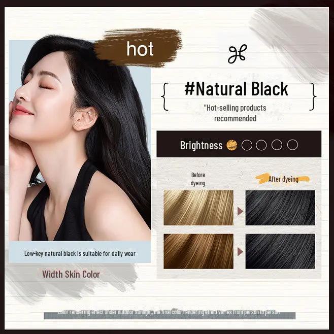 Hongyancui One-Wash Schwarze Haarfarbe: Erreichen Sie zu Hause natürliches schwarzes Haar ohne Schäden