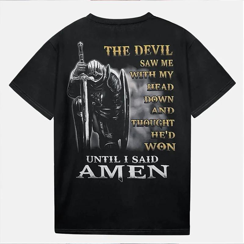 New Summer Men's Fashion T-shirt Personality Vortex Printed Men's T-shirt Top