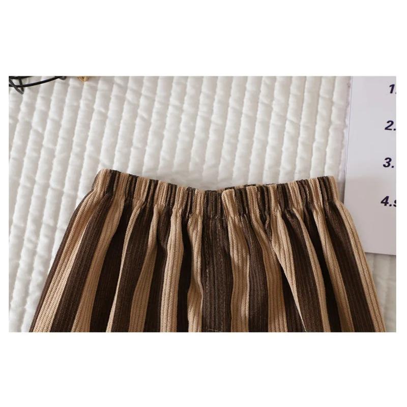 Summer Kids Casual Pants Simple Boys Grid Sweat Pants Korean Loose Thin Children Striped Letter Trousers