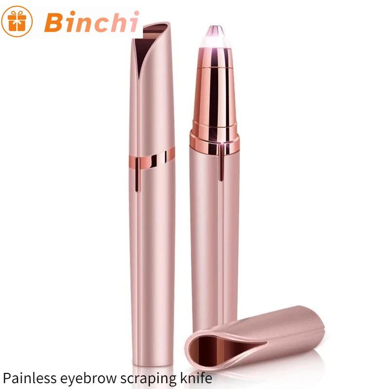 Electric Eyebrow Trimmer Security Hair Removal Eye Brow Epilator USB Charger Mini Shaper Shaver Hair Removal Painless Beauty