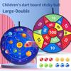 Large Double-sided Target For Cross-border Children's Dartboard Set Indoor Parent-child Game Toy With Sticky Balls