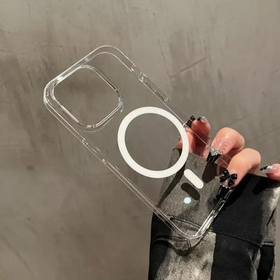 For Magsafe Original Case For iPhone 14 15 Plus 13 12 Pro Max Crystal Clear Hard PC Ultra Thin Wireless Charge Magnetic Cover