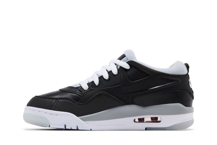 Kids' Sneakers Jordan 4 RM Black Metallic (GS) Black/Wolf Grey/White/Fire Red