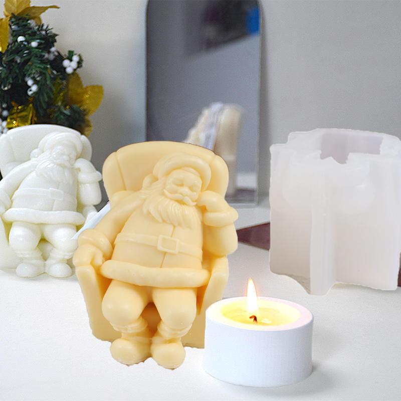 

Рождественские новые силиконовые формы INS Handmade Aromatherapy свечи украшения для дома Dozing Santa Claus Molds Формы для выпечки