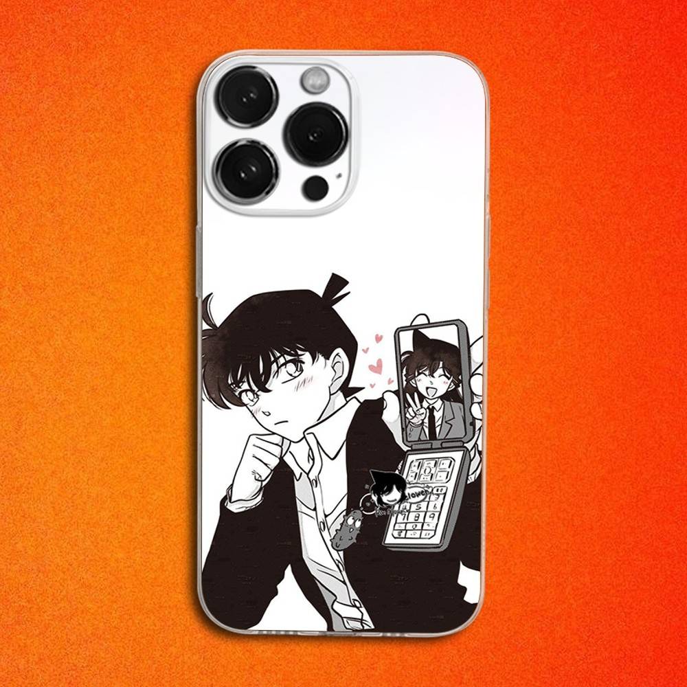 

Shinichi Detective C-Conan Phone Case For iPhone 16,15,14,13,12,11 Plus,Pro,Max,XR,XS,Plus,E,Mini Transparent Soft Cover iPhone12mini