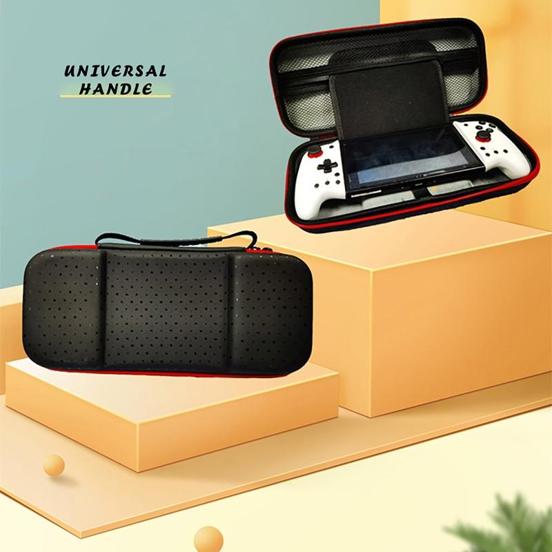 Storage Bag Fit for Switch OLED Console Controller Travel Handheld Portable Carrying for Case with Card Slot Game Handba