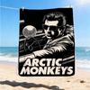 1pc Arctic Monkeys Poster Outdoor Flannel Blanket, Cozy & Warm Soft Te Playful Design, Napping Camping,