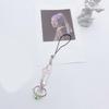 Simple Pin Heart Flower Pendants Phone Charm Straps Lanyard Purse Accessories