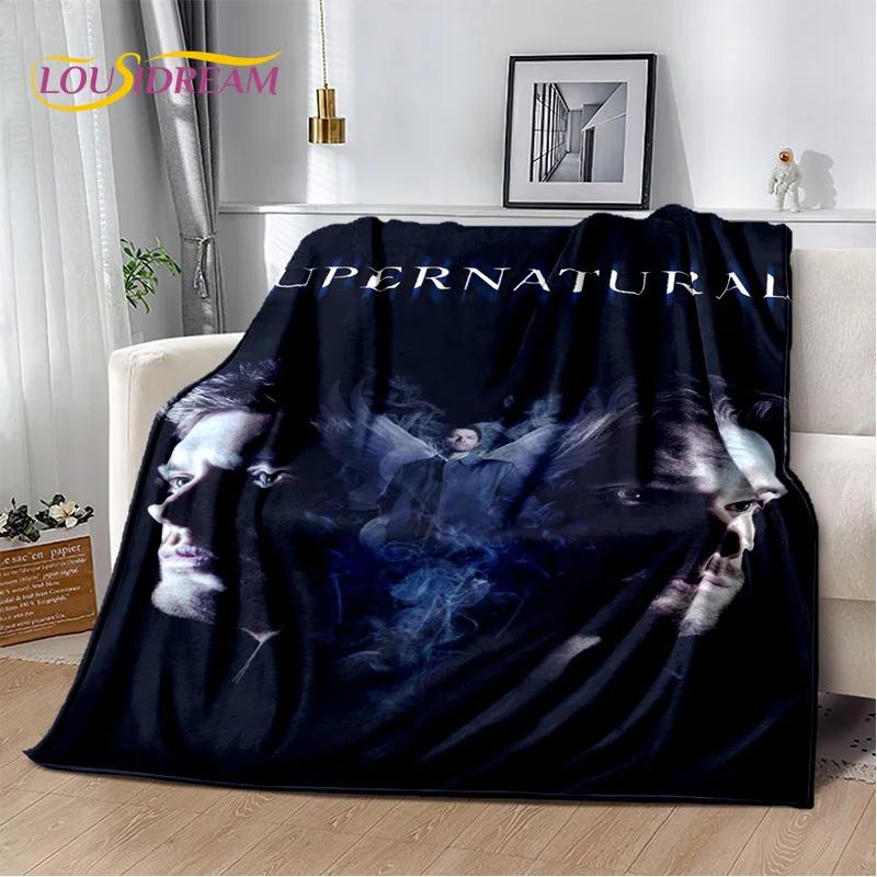 Supernatural Cartoon Soft Plush Flannel Throw Blanket for Living Room Bedroom Bed Sofa Picnic Cover Child Gift