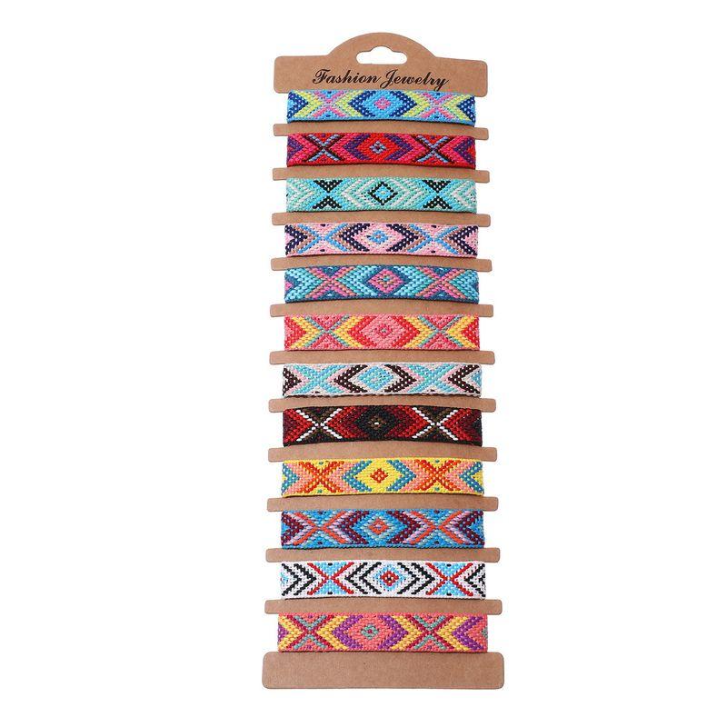 Cross-Border Fashion Bohemia Style Woven Friendship Bracelet Female Factory in Stock Ethnic Style Nepal Carrying Strap Suit