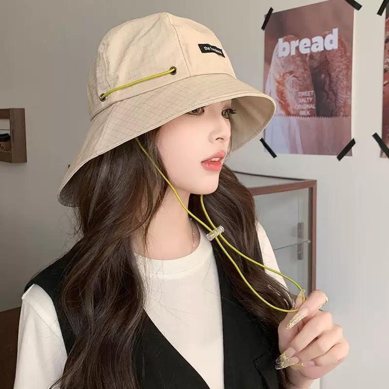Men's Women's Summer Outdoor Camping Neck Protection Basin Hat Japanese Style Large Eave Sunshade Leisure Sun Protection Waterproof Hat