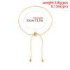 Adjustable Chain Anklet Bracelet for Women Vintage Fashion Simple Thin Chain Anklet Female Foot Beach Jewelry Gift