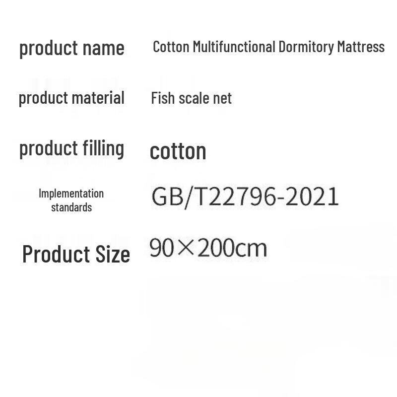 LISM Student Winter Cotton Mattress Topper Quilt