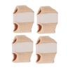 4Pcs Toe Straightener Double Hole Big Toe Separator Toe Stretcher Bunion Corrector for Overlapping