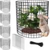 Metal Mesh Plant Protectors,Expanding Tree Guard Hedge Protector Rabbit, Rodent