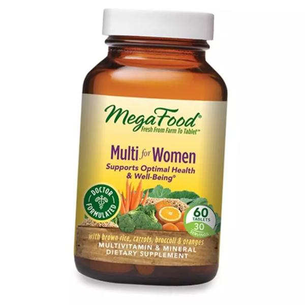 Мультивитамины для женщин, Multi for Women, Mega Food (36343020)