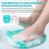 Shower Foot Scrubber Cleaner with Suction Cup Non-slip PVC Foot Massage Scrubber Multifunctional Massage Mat Portable Shower Mat