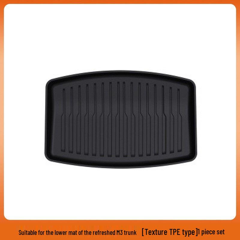 Tesla Model 3/Y Front & Rear Waterproof Trunk Mats - Original TPE Texture Accessories