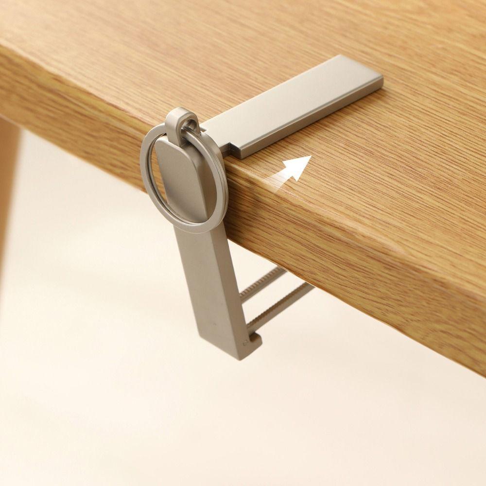 Strong Load-bearing Desk Edge Backpack Hanger Mini Hanging Handbag Stand Desk Mount Hook School