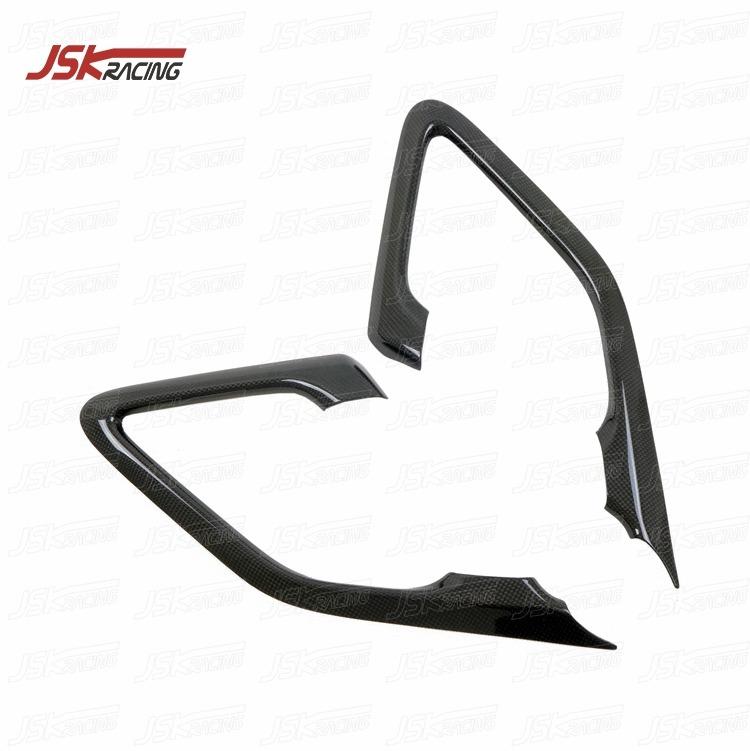 100% DRY CARBON FIBER DOOR HANDLE TRIM for 2008-2016 NISSAN R35 GTR чёрный