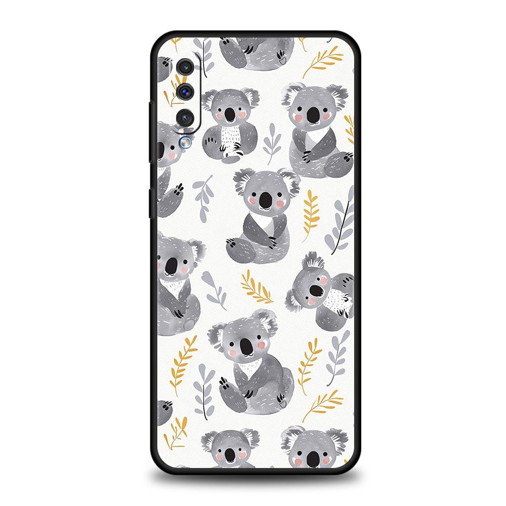 Phone Case For Samsung A56 A36 A26 A54 A52 A24 A14 A50 A70 A30 A40 A20E A06 A12 A22 A34 A42 A32 5G A04s A16 Cover Koala