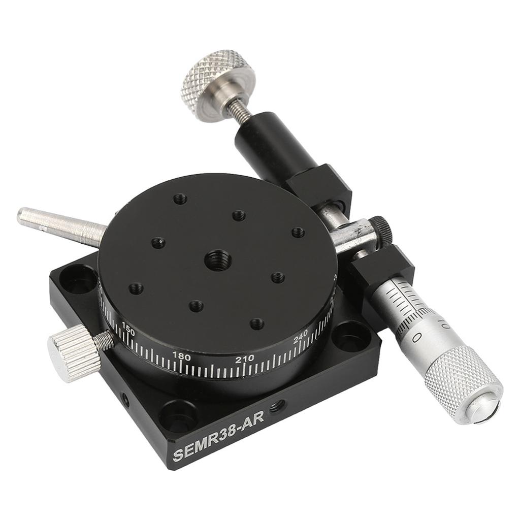 R38 Manual Rotation Stage Rotating Platform Precision Bearing Sliding Tuning Stage 38mm*20mm
