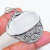 Natural Selenite, Topaz Gemstone 925 Sterling Silver Jewelry Pendant 2.21" ZS-122