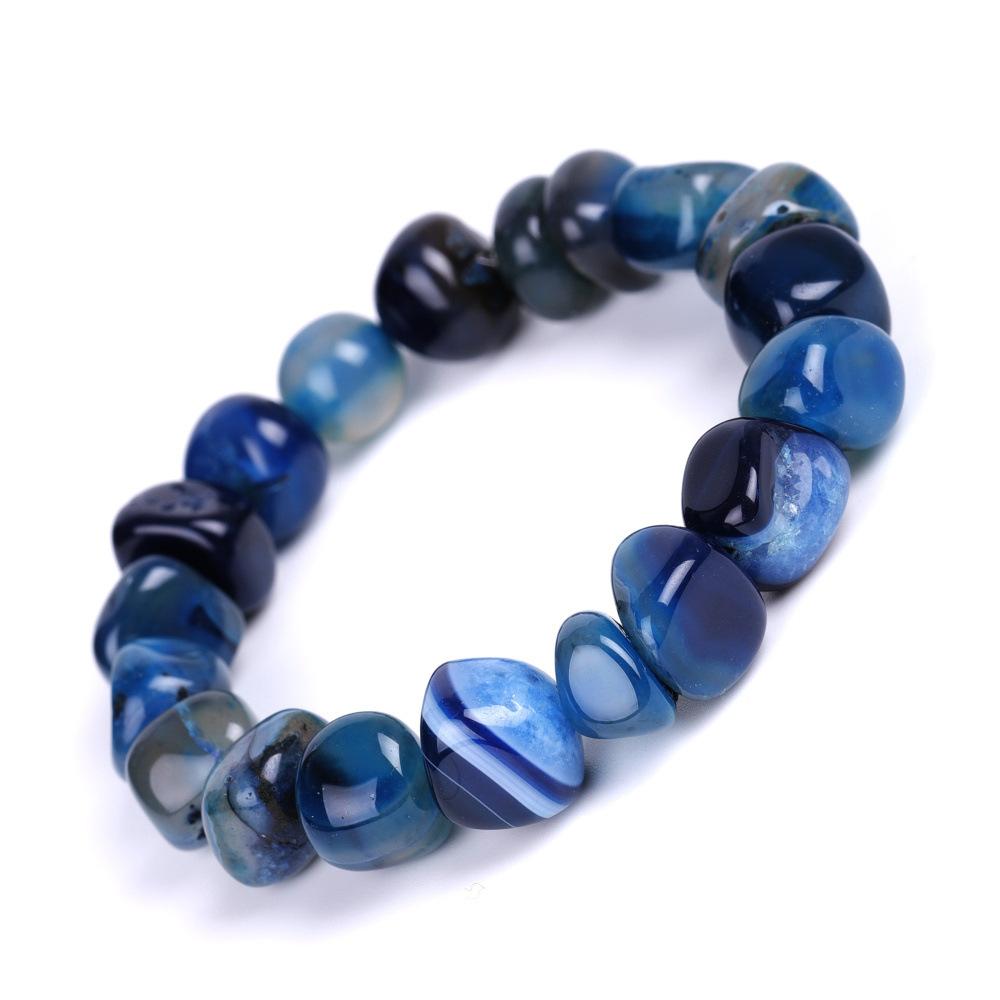 DIEZI Yoga Ethnic Multicolor Natural Irregular Stone Beads Strand Bracelet For Men Women Handmade 7 Chakra Bracelets Bangle Men