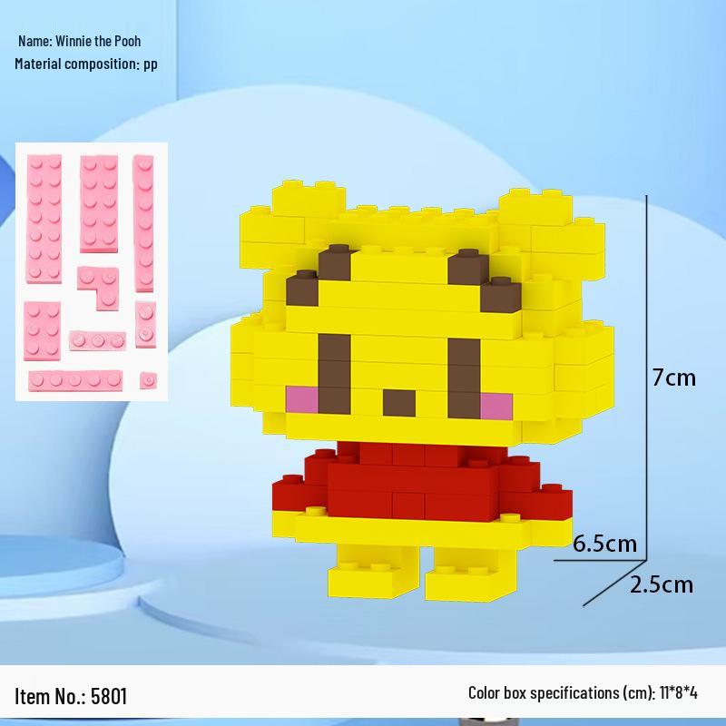 LEGO-Compatible Cartoon Anime Micro-Blocks: Children s Educational Building Toy Set