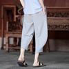 2025 Summer Men Cotton Linen Pants Men Loose Wide Leg Casual Trousers Male Comfortable Trendy Solid Color Pants Harajuku Pants