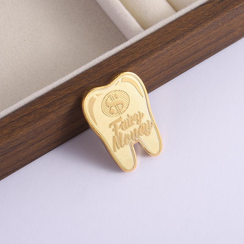 Tooth Fairy Commemorative Coin Children's Encourage Award Tooth Replacement Souvenir Non-currency Coins Game Novelty Coins