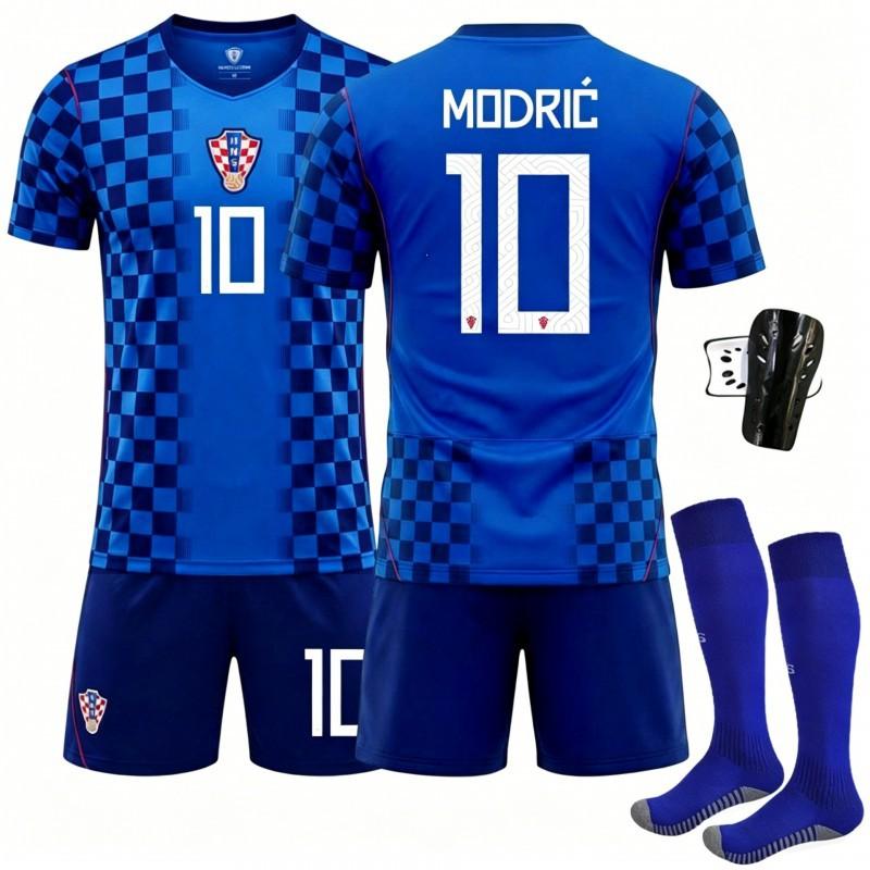 2627 World Cup National Team Croatia Away No. 10 Modric Jersey Children's Football Uniform Suit Men