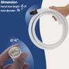 353020 Pool Booster Pump Hose Kit Replacement for Pen-tair Booster Pump & Polaris Pool Cleaner - 6-foot Pool Hose & 4 Hose Adapters