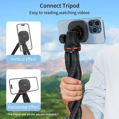 VRIG MG-01 Portable Magnetic Phone Mount Phone Holder Phone Tripod Mount with 1/4 Inch Thread Phone