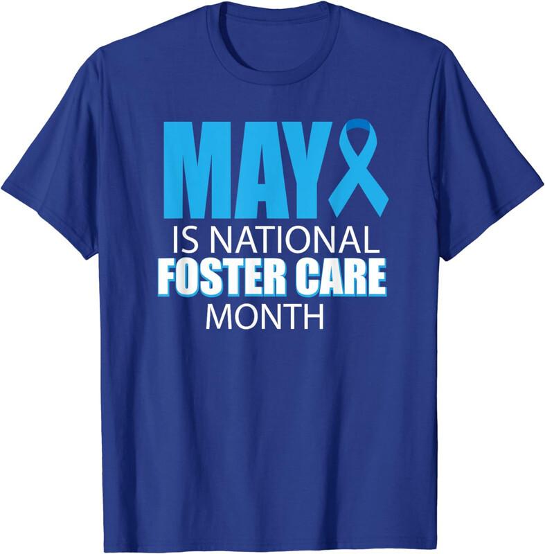 May Is National Foster Care Awareness Month Ribbon T-Shirt S разноцветный