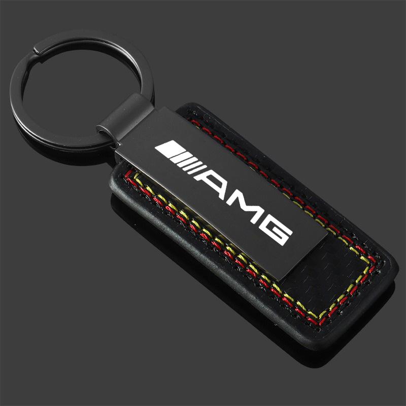 Car Emblem Key Chain Suede Keyring LOGO Gift For Mercedes Benz AMG W204 W205 W203 W211 W212 W213 W201 W210 W124 W126 W140 W168 RQ2
