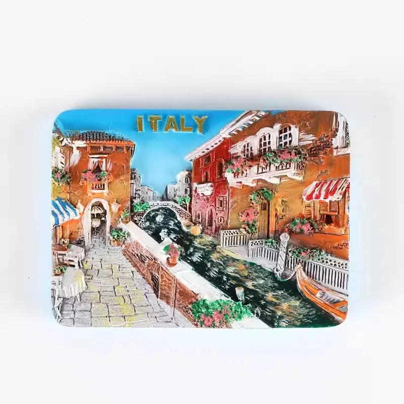 Italy Pisa Travelling Souvenirs Spain Madrid Denmark Copenhagen Fridge Stickers Home Decor Vietnam Fridge Magnets Wedding Gifts