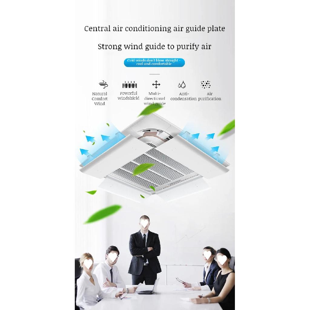 Ceiling Unit Central Air Conditioning Outlet Antidirect Blowing Air Guide Cover Ceiling Windshield