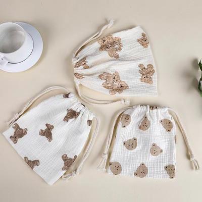 Katoenen Baby Tassen String Stapelaars Caddy Organizer Speen Fopspeen Zakje Baby Accessoires Baby Benodigdheden Luiertas ZH