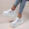 Plus Size 35-43 New Thick Soled Women's Shoes Summer Hollow Out Sponge Cake Sole Sloping Heel Fashionable Casual Single Shoe