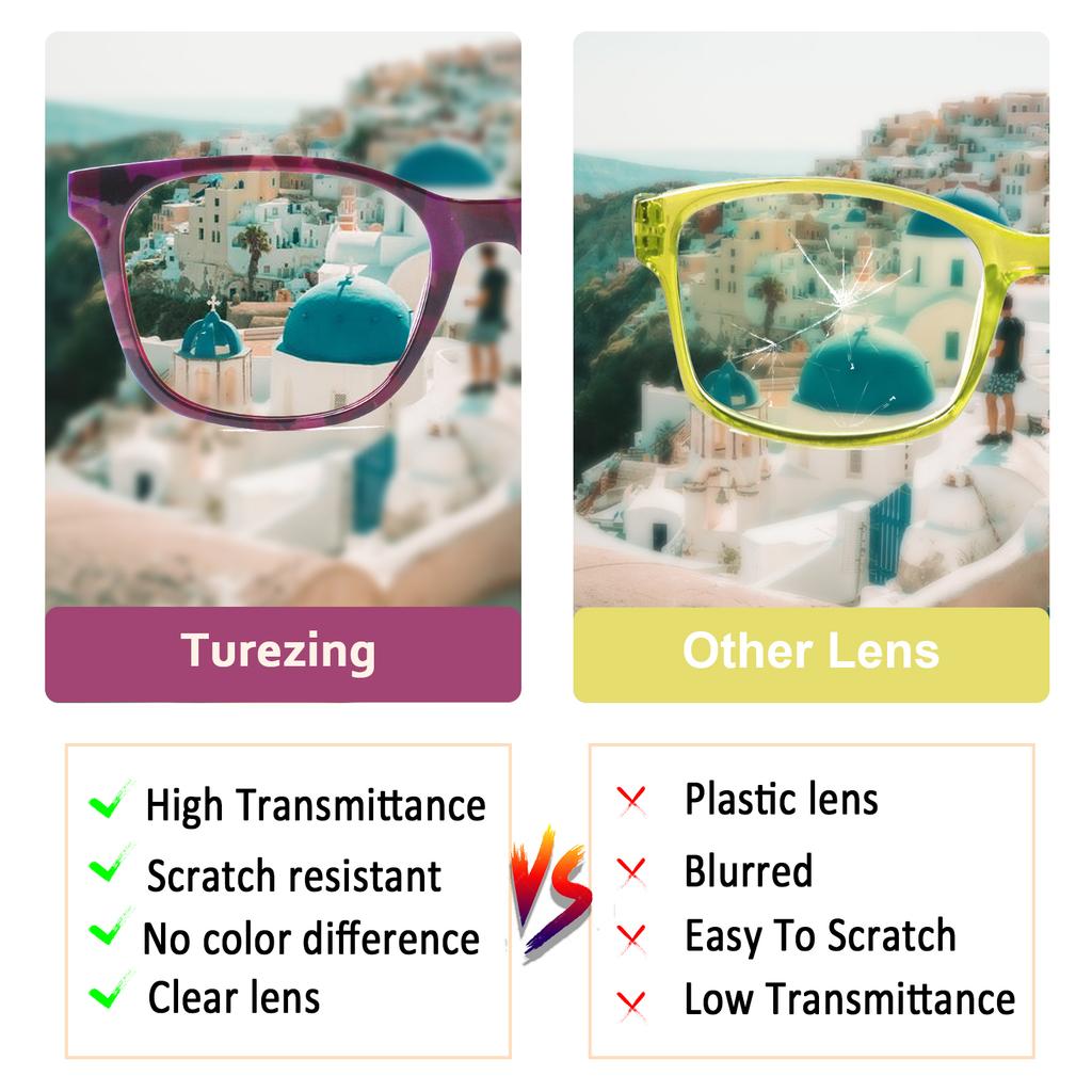 TUREZING Flexible Spring Hinge Women Men Anti Blue Light Premium Grade Diopter Glasses Presbyopia Eyeglasses Reader Di+opter 0 To +40