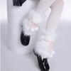 Fashion Furry Leg Warmers Faux Fur Long Tube Socks Imitation Fur Calf Sleeves  Women