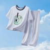 2025 Kids' Summer Pajamas: Short-Sleeved Long Pants Air Conditioning Set for Boys and Girls