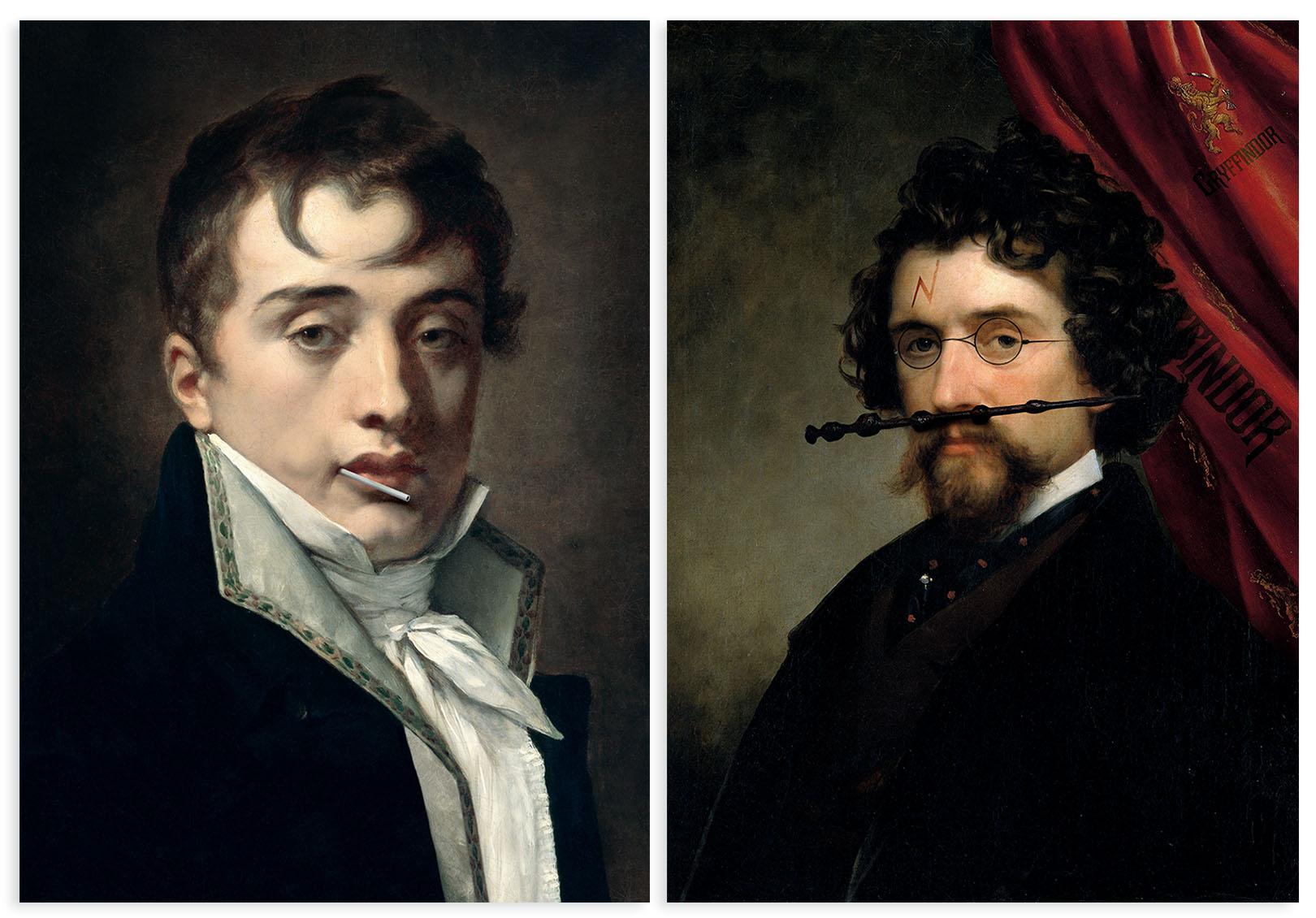 

Zestaw dwóch plakatów portret lizak potter 21x29,7 cm A4