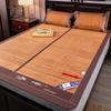Foldable Reversible Bamboo & Ice Silk Summer Sleeping Mat Set