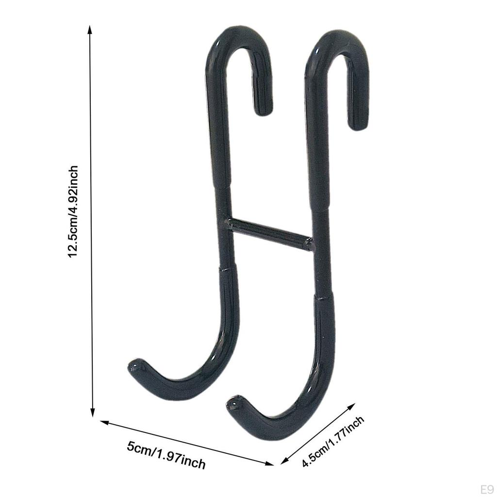 2 Hooks Over The Door, Holder for Towels And Coat Rack In Entrance Area