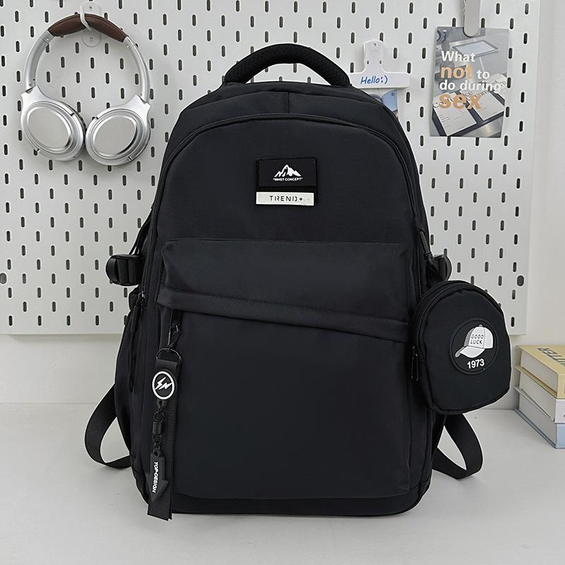 Schoolbag new Korean version college student couple schoolbag large capacity lightweight versatile travel backpack fashionable atmosphere