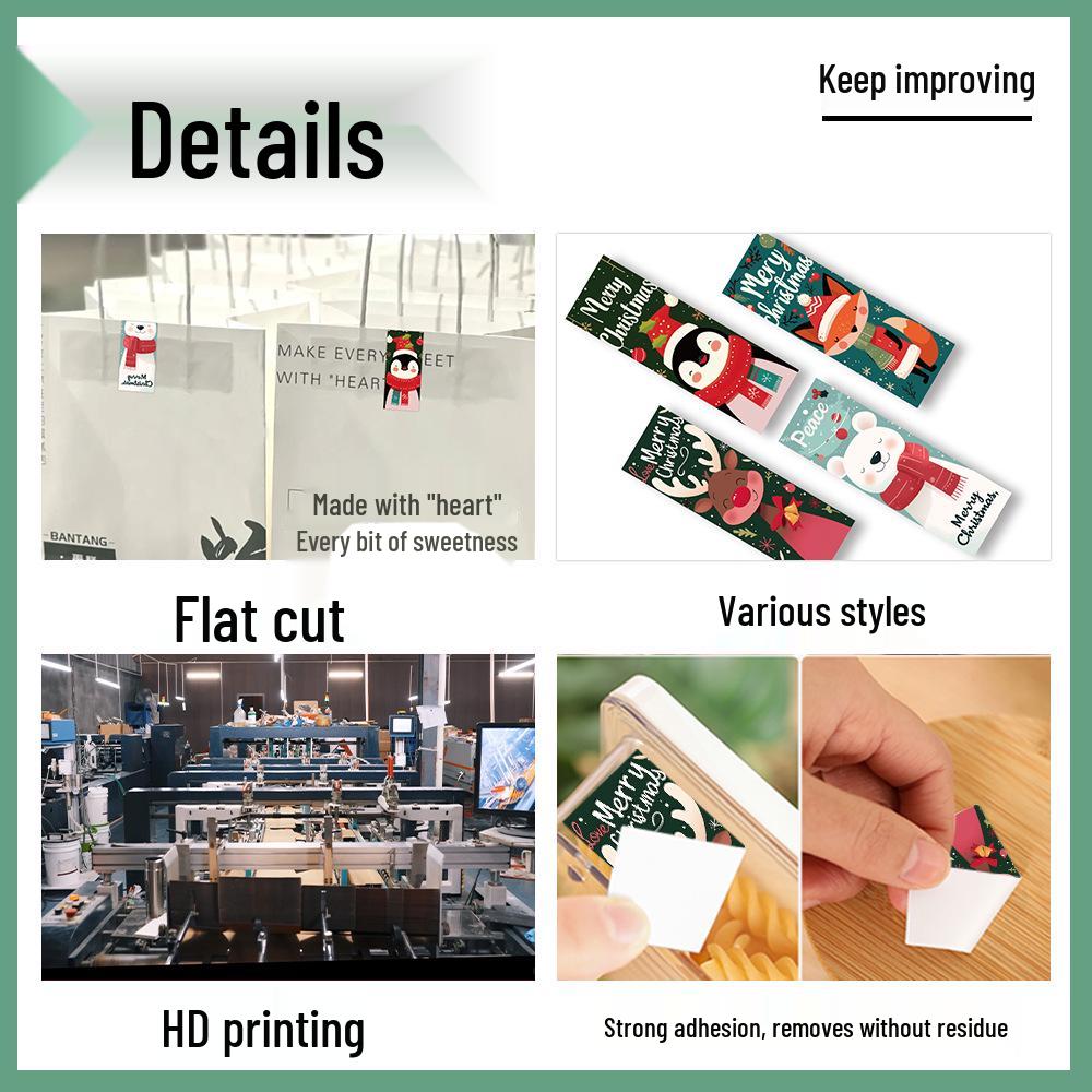 Christmas Festive Sticker Roll for Gift Wrapping and Journaling