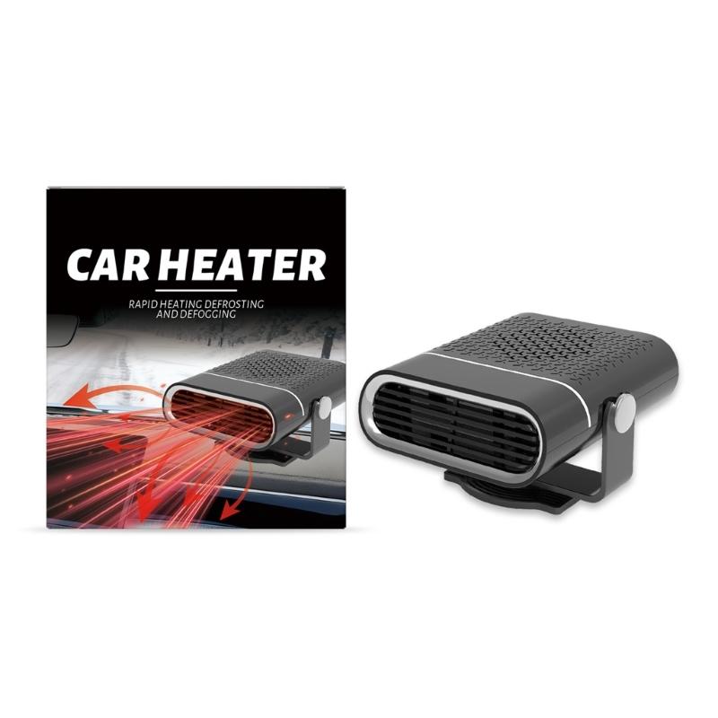 Rotating Heating Fan Windshield Defogger Angle Adjustable Heating Dryer Car Heater Self Adhesive Car Demister Defroster 1
