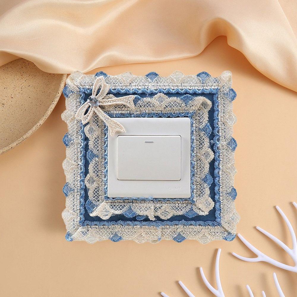 

Boho Chic Switch Protection Cover Convenient Plug Cover Sticker Fabric Switch Cover Living Room
